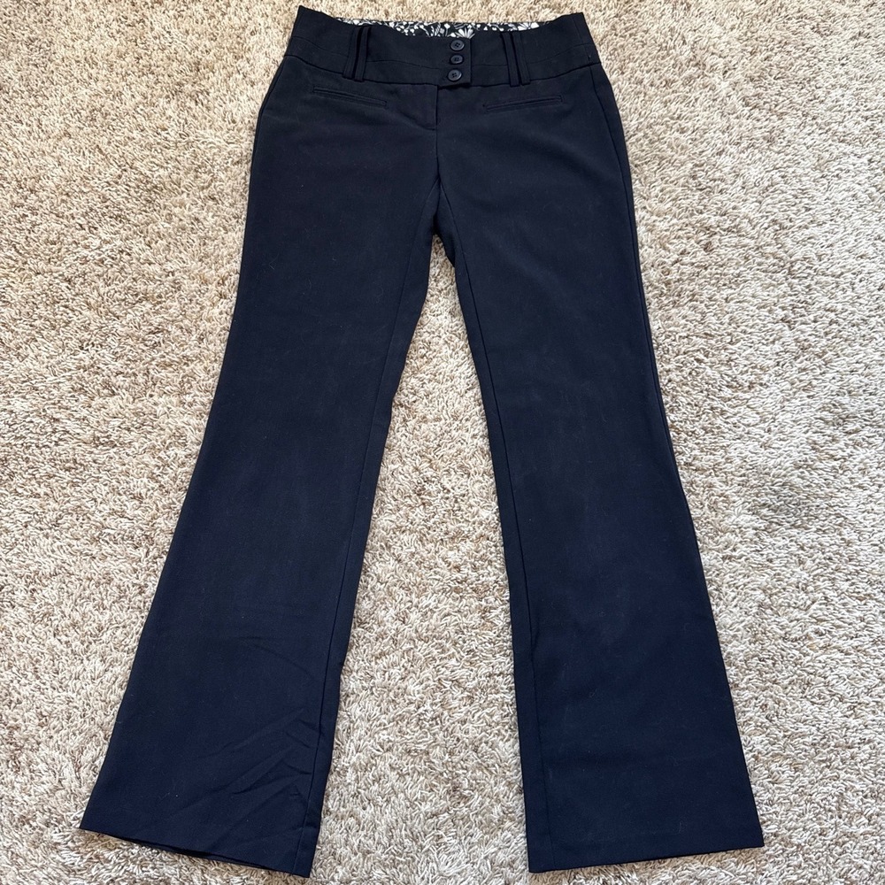 Joe Benbasset Black Bootcut Dress Pants Y2K Mid Rise Trousers Size 5 9555853R